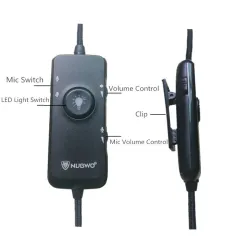 Xiberia Nubwo N11 PC kuulokkeet - USB - kuulokkeet mikrofoni ja Led