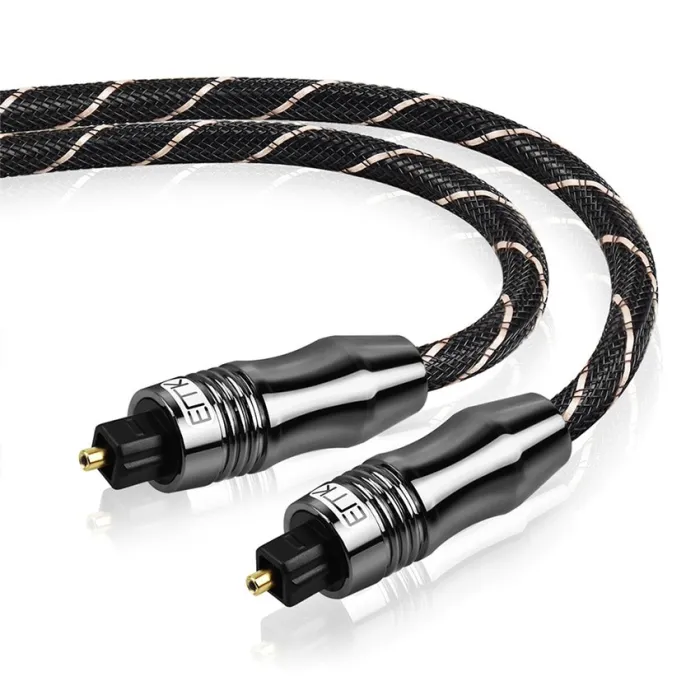 Toslink - OD6.0 - SPDIF - digital optisk fiber ljudkabel - flätad - 1m - 1,5m - 2m - 3m - 5m - 8m - 10m - 15m