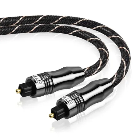 Toslink - OD6.0 - SPDIF - digital optisk fiber ljudkabel - flätad - 1m - 1,5m - 2m - 3m - 5m - 8m - 10m - 15m