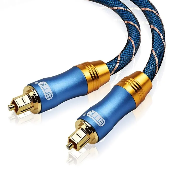 Toslink - OD6.0 - SPDIF - digital optisk fiber ljudkabel - flätad - 1m - 1,5m - 2m - 3m - 5m - 8m - 10m - 15m