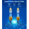 Toslink - OD6.0 - SPDIF - cavo audio fibra ottica digitale - intrecciato - 1m - 1,5m - 2m - 3m - 5m - 8m - 10m - 15m