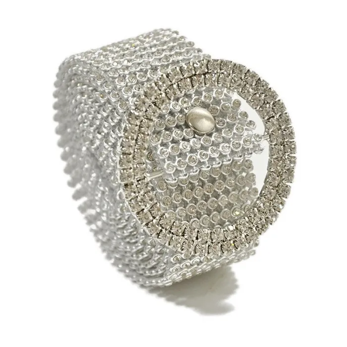 Transparent crystal belt - 120 cm