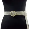 Transparent crystal belt - 120 cm