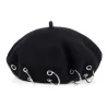 17th-century beret - cap with silver rings