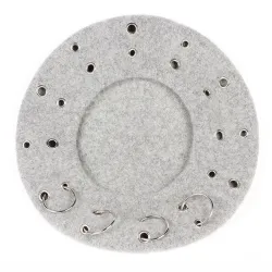 17th century beret - cap med silverringar