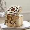 Kreativ DIY - 3D-skattlåda - träpussel - monteringssats - 123 bitar