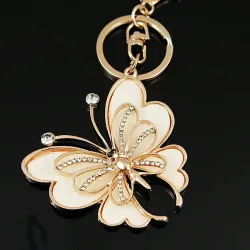 llaveromariposa de cristal de moda - llavero