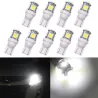 T10 5SMD 5050 W5W Xenon bil LED lampa 10 bitar