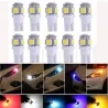 T10 5SMD 5050 W5W Xenon auto LED lamppu 10 kappaletta