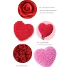 Rose coeur - en roses d'infini 30 * 30 cm