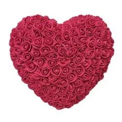 Rosa coração - feito de rosas infinitas 30 * 30 cm
