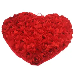 CojinesAlmohada en forma de corazón con rosas
