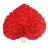 Heart shaped pillow with rosesCushions