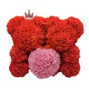 Día de San ValentínDos osos hechos de rosas de infinito - 25-35cm - oso de rosa