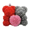 Two bears made from infinity roses - 25-35cm - rose bear