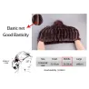 Sombreros & gorrasGorro de piel de conejo picado con pompom