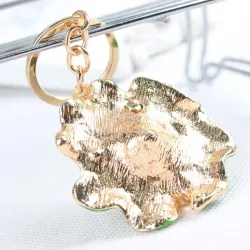 Frog & Green Lotus Leaf - kristalli-näppäimistö