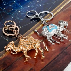 Crystal & Gold Caml - Keychain