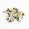 Crystal beads with lobster clasp - keychain - 20 pieces