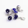 Crystal pärlor med hummer clasp - keychain - 20 bitar