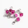 Crystal beads with lobster clasp - keychain - 20 kappaletta