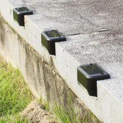 Apliques4 - 12 piezas - LED - solar - escalera / cerca / lámpara de pared - impermeable