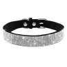 Lederhalsband mit Strasssteinen für Hunde und Katzen