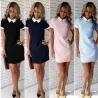Elegante mini abito con collo