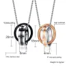 Endless Love - dubbla cirklar halsband - 2 bitar