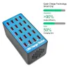 Multi USB laturi - 20 porttia - 20A / 100W - LED - Quick-Charge