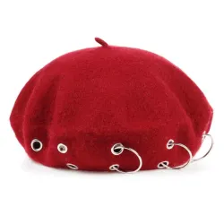 17th century beret - cap med silverringar