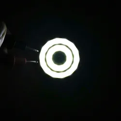 runda cob ledde ljus - dubbelring kall vit led lampa - cob chip glödlampa för diy work house decor lights
