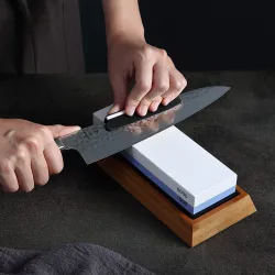 professionell slipning sten - dubbelsida 1000/6000 grit kniv skärpa - whetstone kök kniv tillbehör