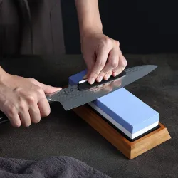 professionell slipning sten - dubbelsida 1000/6000 grit kniv skärpa - whetstone kök kniv tillbehör