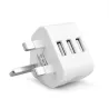 3 stift plug för all mobiltelefon - reseladdning huvudvägg - AC multi power adapter