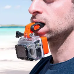 SoportesBoca de cámara de mordedura de montaje - para GoPro - Xiaomi 4K - SJCAM - accesorios de buceo