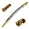 1pc 150mm rostfritt stål - flätad flexibel slang - bilhjul däckventil stammar -förlängningar rör adapter