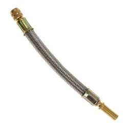 1pc 150mm rostfritt stål - flätad flexibel slang - bilhjul däckventil stammar -förlängningar rör adapter
