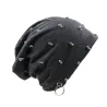 Cappello in cotone casual con teschio e anello in argento
