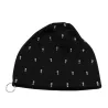 Cappello in cotone casual con teschio e anello in argento