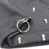 Cappello in cotone casual con teschio e anello in argento