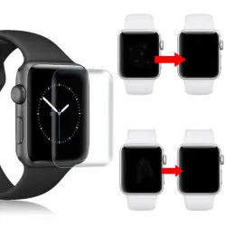 3D full screen waterproof smart watch protector - scratch-resistant soft hydrogel film for apple watchAkcesoria