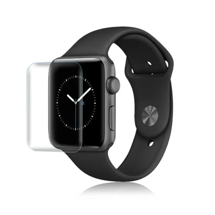 2 stycken - 3D fullskärmsskydd - represistent - mjuk hydrogelfilm - för Apple Watch 38mm - 42mm