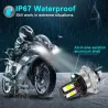 H6 - BA20D - feixe de Hi-lo - lâmpada de farol de motocicleta LED