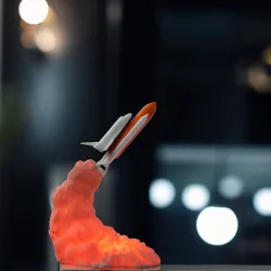 3D Space shuttle - rocket-shaped night lamp - 3 types - 21cm & 28cmDecoration