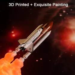 3D Space shuttle - rocket-shaped night lamp - 3 types - 21cm & 28cmDecoration