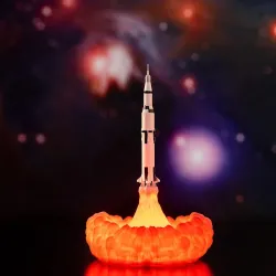 3D Space shuttle - rocket-shaped night lamp - 3 types - 21cm & 28cmDecoration