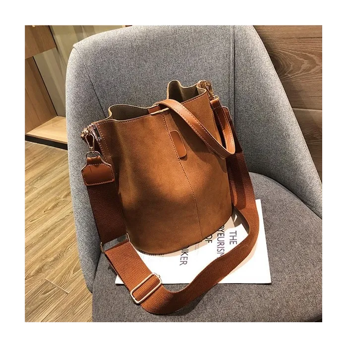 Vintage - axel - crossbody bag - stor kapacitet läder handväska