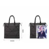 Bolsa luminosa geométrica na moda - redimensionável