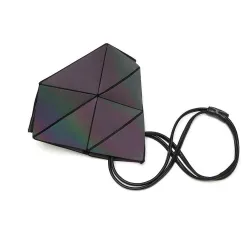 Modelig geometrisk luminös väska - resizable